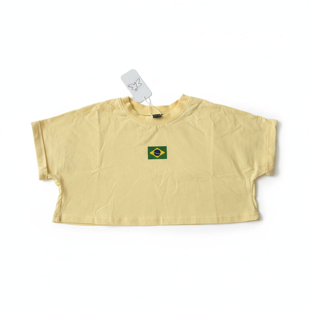 Yellow Brazil Crop Top - Professional