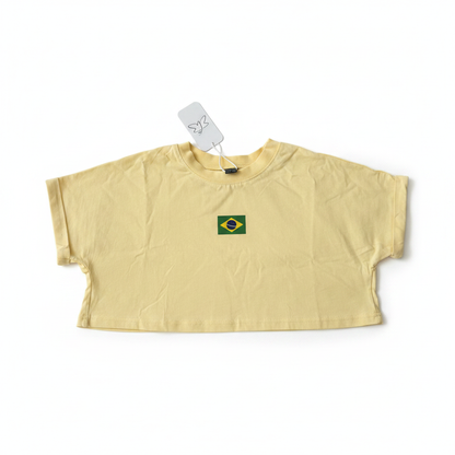Yellow Brazil Crop Top - Professional